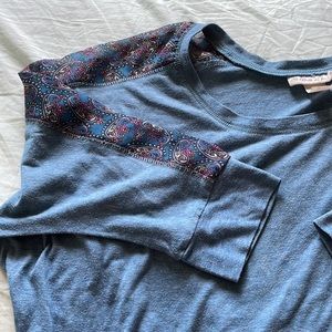 Blue Flow Accent Shirt